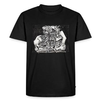In The Grip - Men's Premium Organic T-Shirt - black - Front - Nico (187cm)
