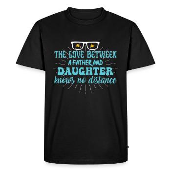 father and daughter / father / daughter / gift - Men's Premium Organic T-Shirt - black - Front - Nico (187cm)