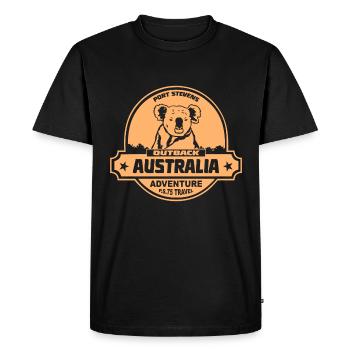 Koala - Australia - Australien - Men's Premium Organic T-Shirt - black - Front - Nico (187cm)