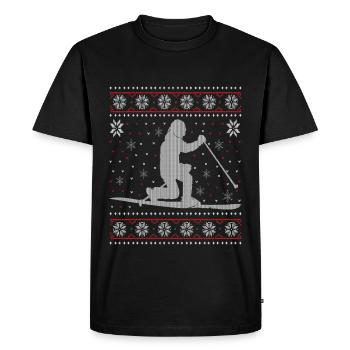 Telemark - Ugly Christmas - T-shirt Premium bio Homme - noir - Devant - Nico (187cm)
