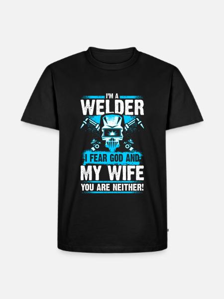 I'm a Welder - Welder - EN - Men's Premium Organic T-Shirt - black