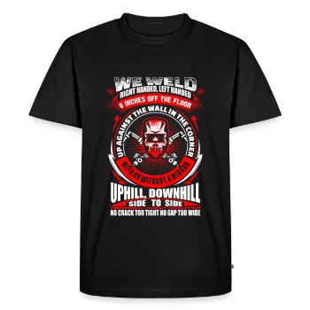 We Weld - Welder - EN - Men's Premium Organic T-Shirt - black - Front - Nico (187cm)