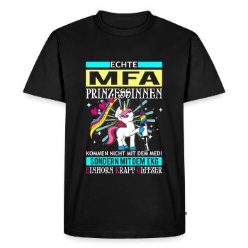 MFA Prinzessin - EKG Einhorn 2 - T-shirt Premium bio Homme - noir - Devant - Nico (187cm)