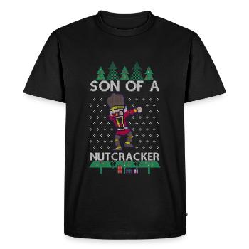 Dabbing Son of a Nutcracker Ugly Christmas Sweater - Männer Premium Bio T-Shirt - Schwarz - Vorne - Nico (187cm)