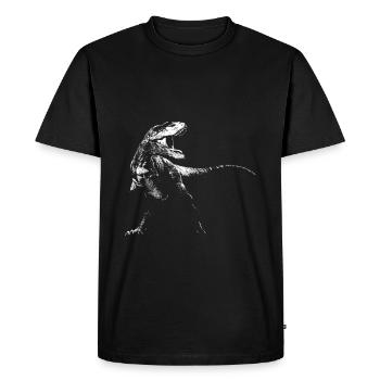 Primeval Tyrannosaurus T-Rex T-shirt Dino pour enfants - T-shirt Premium bio Homme - noir - Devant - Nico (187cm)