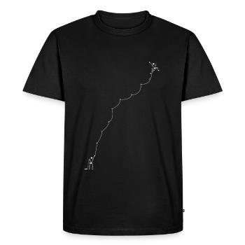 Klettern - Männer Premium Bio T-Shirt - Schwarz - Vorne - Nico (187cm)