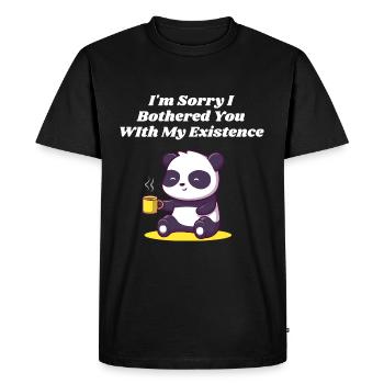 Je suis désolé de vous avoir envoyé des sarkas introvertis - T-shirt Premium bio Homme - noir - Devant - Nico (187cm)