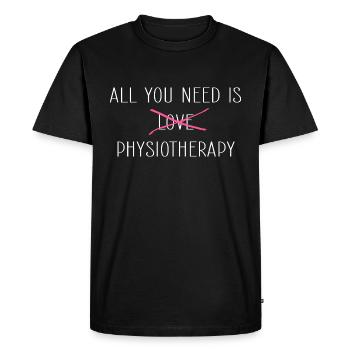 Physiothérapie Physio Physiothérapeute - T-shirt Premium bio Homme - noir - Devant - Nico (187cm)