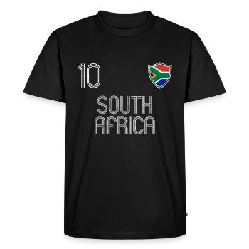 South Africa Football Team - Men's Premium Organic T-Shirt - black - Front - Nico (187cm)