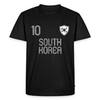 South Korea Football Team - Men's Premium Organic T-Shirt - black - Front - Nico (187cm)