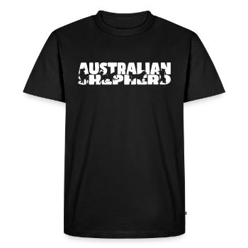 Berger australien - T-shirt Premium bio Homme - noir - Devant - Nico (187cm)