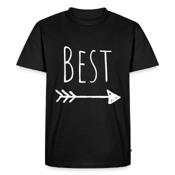 BEST FRIENDS SHIRT - T-shirt Premium bio Homme - noir - Devant - Nico (187cm)