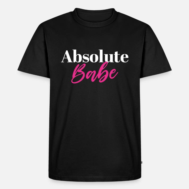 Absolutes Babe - Männer Premium Bio T-Shirt - Schwarz