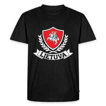 Lietuva - Men's Premium Organic T-Shirt - black - Front - Nico (187cm)
