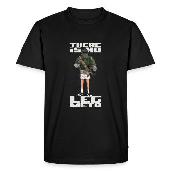 There is no leg meta - Men's Premium Organic T-Shirt - black - Front - Nico (187cm)