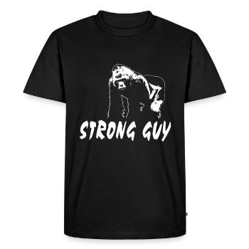 Gorilla - Monkey - Men's Premium Organic T-Shirt - black - Front - Nico (187cm)