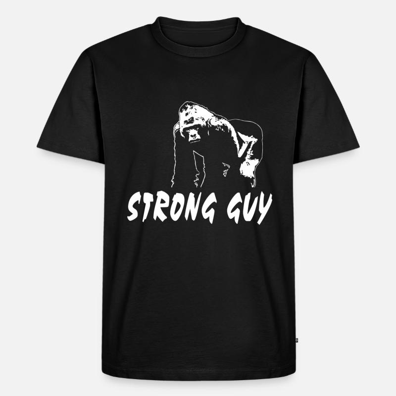 Gorilla - Affe - Männer Premium Bio T-Shirt - Schwarz