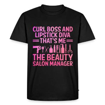 Gestionnaire de SPA Emploi Bien-être Drôle Gestion de SPA Sayi - T-shirt Premium bio Homme - noir - Devant - Nico (187cm)