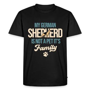 My German Shepherd Is Not A Pet It's Family Dog Lo - Men's Premium Organic T-Shirt - black - Front - Nico (187cm)