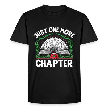 Juste un chapitre de plus Lecture de livre rat de bibliothèque - T-shirt Premium bio Homme - noir - Devant - Nico (187cm)