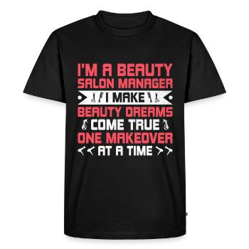 Gestionnaire de SPA Emploi Bien-être Drôle Gestion de SPA Sayi - T-shirt Premium bio Homme - noir - Devant - Nico (187cm)