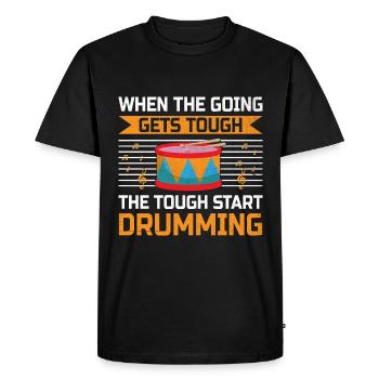 Drum Corps Marching Band Drum Corp Music Percussio - Men's Premium Organic T-Shirt - black - Front - Nico (187cm)