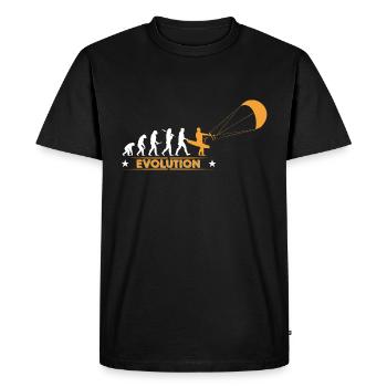 Kitesurfing - evolution - Men's Premium Organic T-Shirt - black - Front - Nico (187cm)