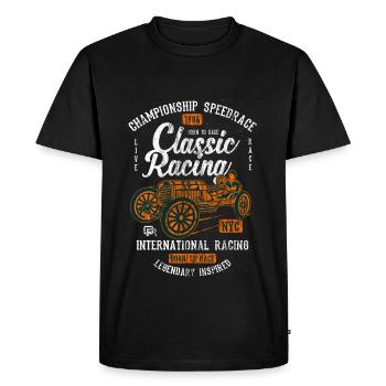 RACING CLASSIC - Racing Vintage Design Shirt - T-shirt Premium bio Homme - noir - Devant - Nico (187cm)
