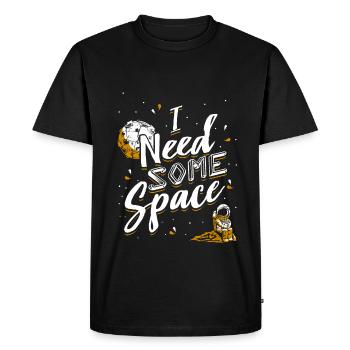 I need some space. Cute astronaut spaceman - Men's Premium Organic T-Shirt - black - Front - Nico (187cm)