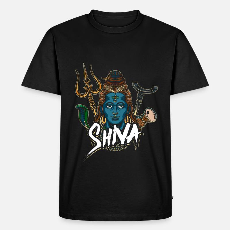 Gottheit Hinduismus Shiva Geschenk - Männer Premium Bio T-Shirt - Schwarz
