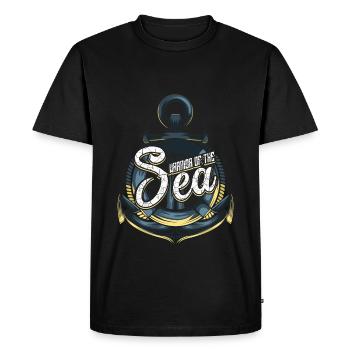 Cadeau de marin marin - T-shirt Premium bio Homme - noir - Devant - Nico (187cm)