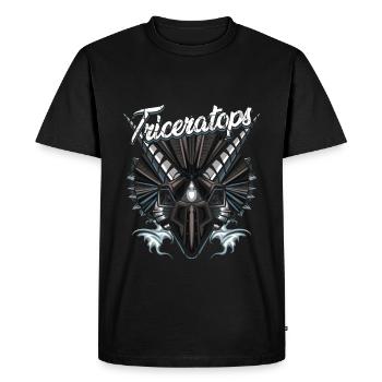 Robot Dino - Men's Premium Organic T-Shirt - black - Front - Nico (187cm)