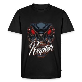 Robot Dino - Men's Premium Organic T-Shirt - black - Front - Nico (187cm)