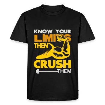 Body building - Men's Premium Organic T-Shirt - black - Front - Nico (187cm)