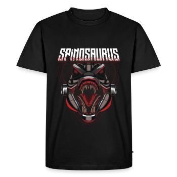 Cyborg Spinosaurus Scifi - Men's Premium Organic T-Shirt - black - Front - Nico (187cm)