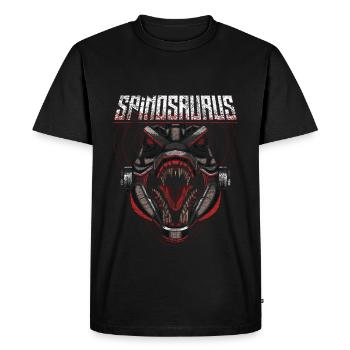Robot Dino - Men's Premium Organic T-Shirt - black - Front - Nico (187cm)