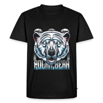 polar bear - Men's Premium Organic T-Shirt - black - Front - Nico (187cm)