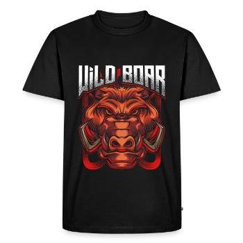 verrat - T-shirt Premium bio Homme - noir - Devant - Nico (187cm)