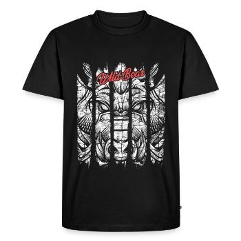 Sanglier moderne à la mode phacochère - T-shirt Premium bio Homme - noir - Devant - Nico (187cm)