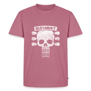 gitarist - Mannen Premium Bio T-shirt - mauve - Voor - Nico (187cm)