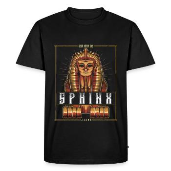 Grand sphinx - T-shirt Premium bio Homme - noir - Devant - Nico (187cm)
