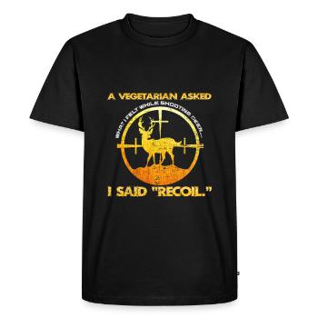 la chasse au chevreuil - T-shirt Premium bio Homme - noir - Devant - Nico (187cm)