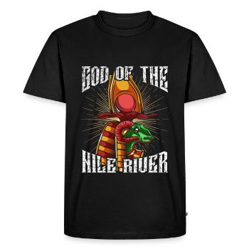 Dieu de Nils Khnum Ancient Egyptian Mytisch Deity - T-shirt Premium bio Homme - noir - Devant - Nico (187cm)