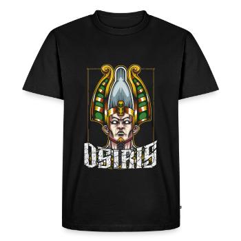 Osiris mythologie dieu divinité du Nil égyptien - T-shirt Premium bio Homme - noir - Devant - Nico (187cm)