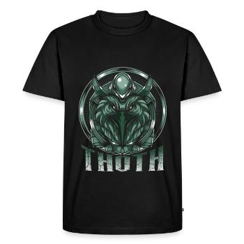 God of wisdom Thoth Egyptian Egypt deity - Men's Premium Organic T-Shirt - black - Front - Nico (187cm)