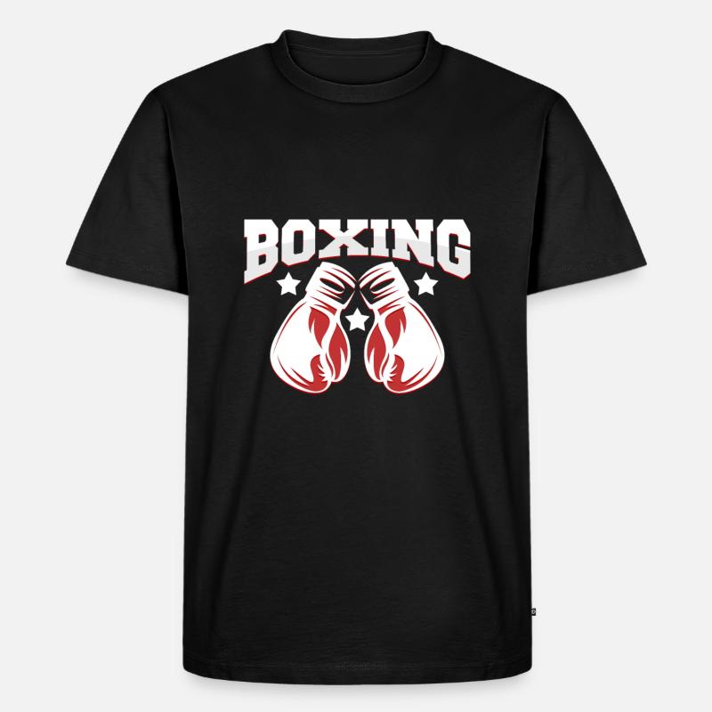 Boxhandschuhe - Männer Premium Bio T-Shirt - Schwarz