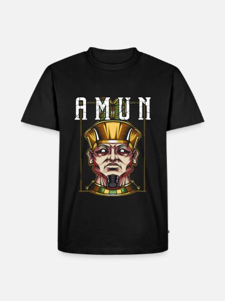 Divinité égyptienne Amon - T-shirt Premium bio Homme - noir