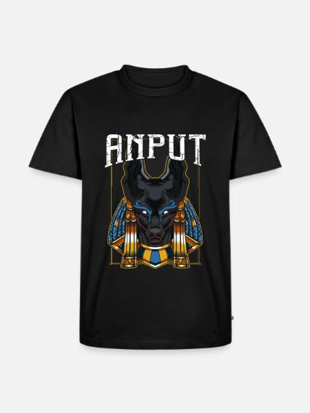 Anput Weiblicher Anubis - Männer Premium Bio T-Shirt - Schwarz