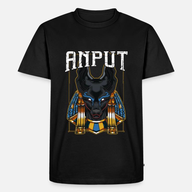 Anput Weiblicher Anubis - Männer Premium Bio T-Shirt - Schwarz