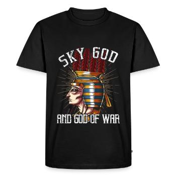 Mythe dieu du paradis égyptien anhur - T-shirt Premium bio Homme - noir - Devant - Nico (187cm)